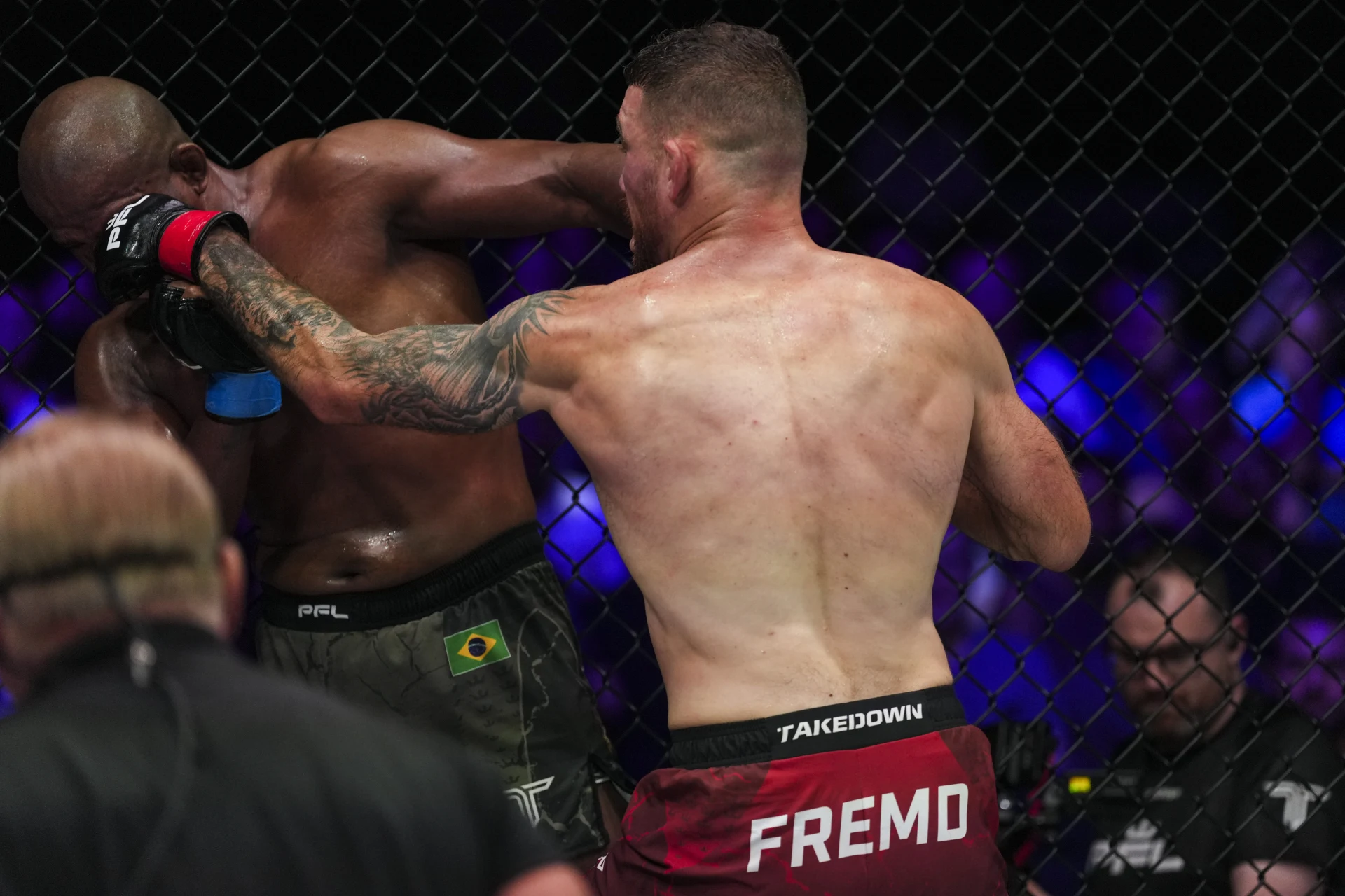 PFL Charlotteのミドル級で対戦するジョシュ・フレムドとジョニー・グレゴリー