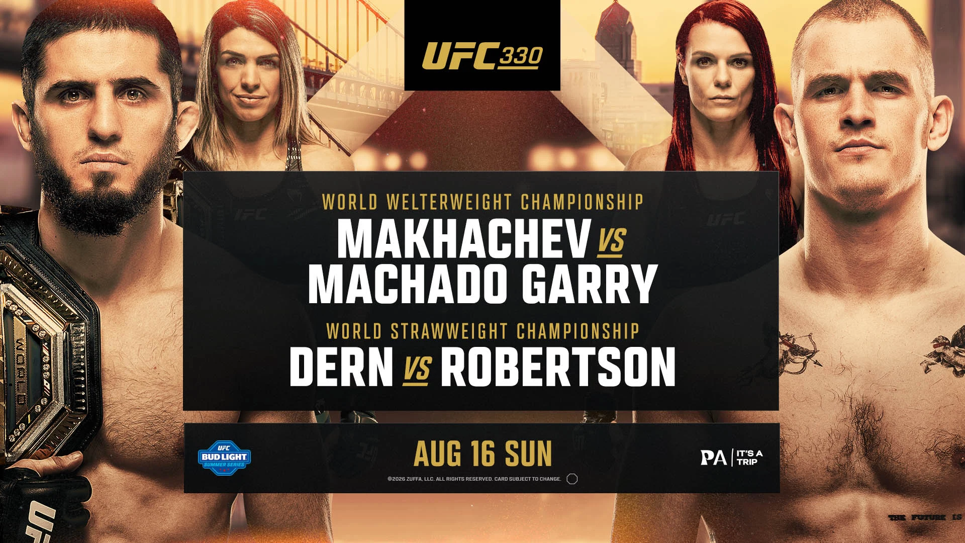 ダーン vs ロバートソンをUFC公式スタッツで勝敗予想 女子ストロー級王座戦を数字から比較
【UFC 330】