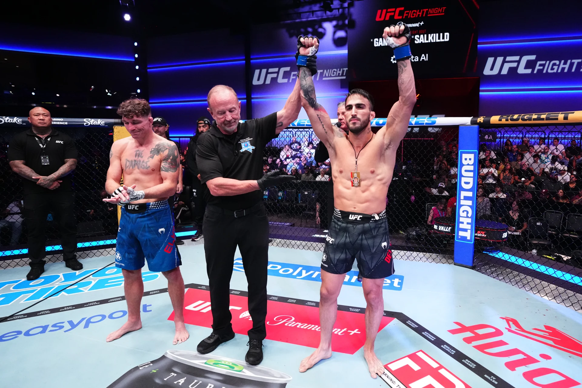 ヤーディエ・デル・ヴァイエがダレン・エルキンスを35秒TKO 42歳エルキンスは約19年半の現役生活に幕【UFCラスベガス120】